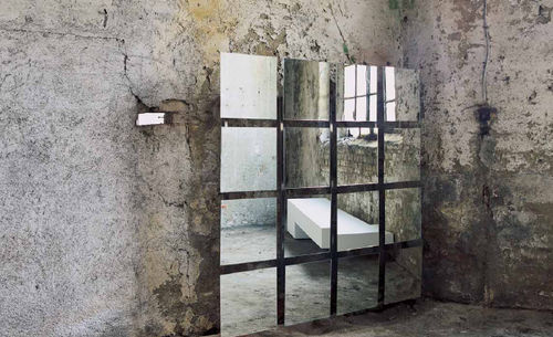 Wandmontierter Spiegel - LE BOUDOIRE  - minottiitalia - modern / quadratisch