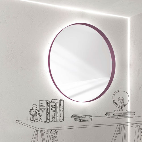 Wandmontierter Spiegel - FULLMOON - minottiitalia - modern / rund / Metall