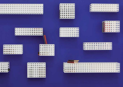 Wandmontiertes Bücherregal - MECANO - minottiitalia - modern / Holz