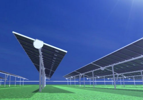 Einachsiger Solartracker - C1 - Sunpower - für Photovoltaikanlage
