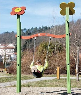 Holzschaukel - TANIA EZA  - TLF srl - Spielplatz