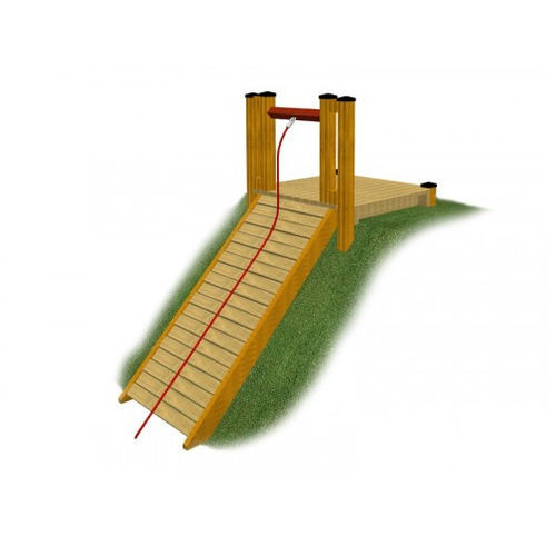 Gerade Rutsche - 1.135/B  - TLF srl - für Spielplätze / Holz