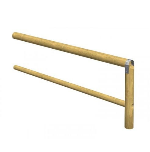 Zaun mit Stangen - 3.609N/A  - TLF srl - für öffentliche Bereiche / Spielplatz / Holz