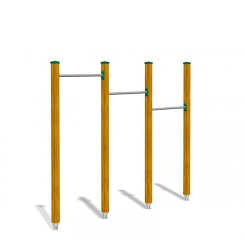 3-fach-Klimmzugstange - PLE0009SJIXE  - TLF srl - Holz / Metall / für Außenbereich