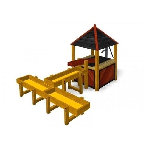 Spielhaus für Spielplätze - LILLY AP   - TLF srl - bodenstehend / wasserdicht / mit Sandkasten