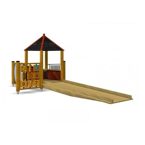 Spielhaus für Spielplätze - CÀ ROSINA  - TLF srl - bodenstehend / wasserdicht / mit Sandkasten