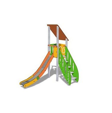 Gerade Rutsche - TOGO G1054 - TLF srl - für Spielplätze / HPL / Aluminium