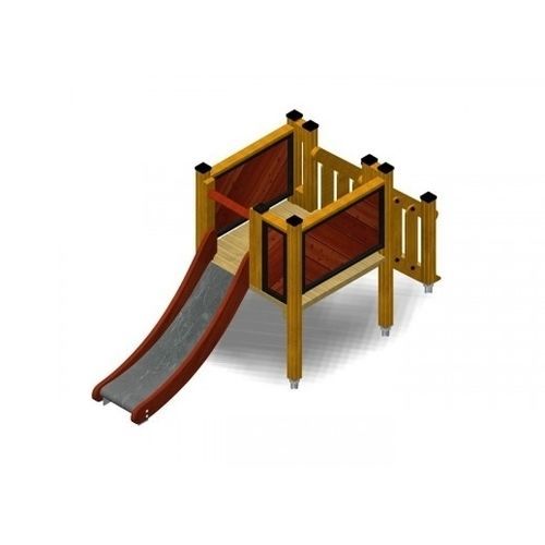 Gerade Rutsche - 151/015  - TLF srl - für Spielplätze / Holz