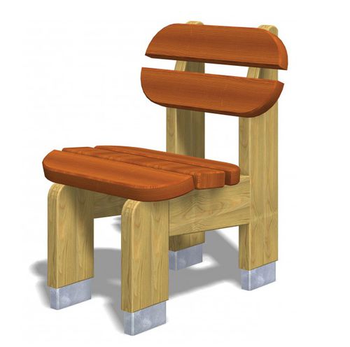 Klassischer Stuhl - MARGHERITA  - TLF srl - für Außenbereich / Holz / Gestell aus Holz