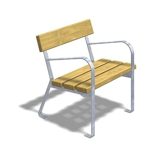 Moderner Sessel - OLIVIA    - TLF srl - Holz / galvanisiertem Stahl / beige