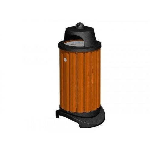 Park-Abfallbehälter - ANDRIA  - TLF srl - thermolackiertes Aluminium / PVC / mit Deckel