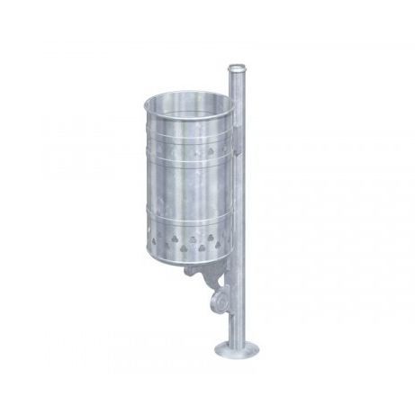 Park-Abfallbehälter - VIENNA  - TLF srl - bodenstehend / Aluminium / ohne Deckel