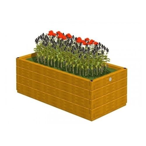 Holz-Pflanzkübel - 3.313/C - TLF srl - rechteckig / klassisch / für öffentliche Bereiche