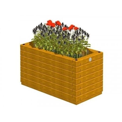 Holz-Pflanzkübel - 3.312/B  - TLF srl - rechteckig / klassisch / für öffentliche Bereiche