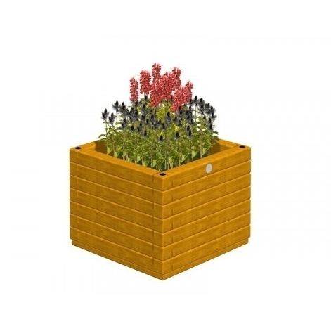 Holz-Pflanzkübel - 3.303/B  - TLF srl - quadratisch / klassisch / für öffentliche Bereiche