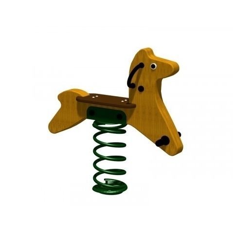 Metall-Federwippe - BAMBI  - TLF srl - Holz / Tier / 1 Person