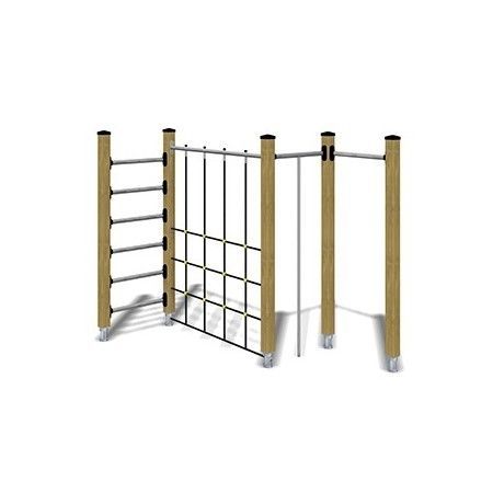 Klettergerüst für Spielplätze - TOGO JIM 1 - TLF srl - Holz / Aluminium