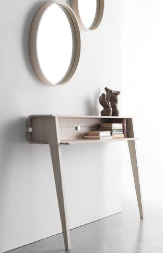 Moderner Konsolentisch - NEW-AGE - Flai - Holz / rechteckig / wandmontiert