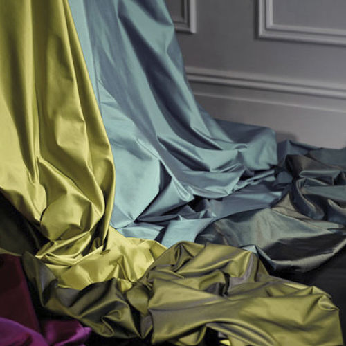 Vorhangstoff - SIRENTE - ROMO - einfarbig / Polyester / Taft