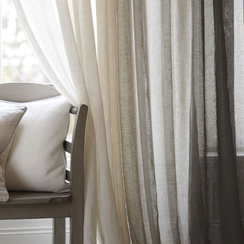 Einfarbige Gardine - CIRRUS : CENDAL - ROMO - Leinen / Polyester / Webware