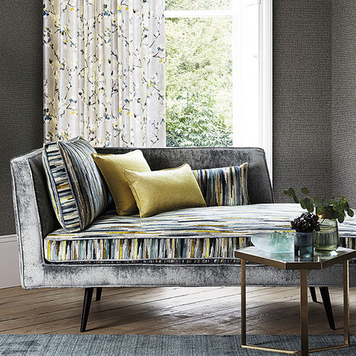 Vorhangstoff - FLORIS - ROMO - Blumenmotive / Viskose / Seide