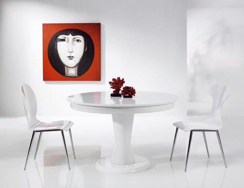 Moderner Tisch - DABO  - Tadel Grup - lackiertes Holz / rund