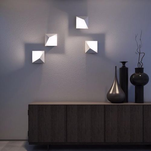 Moderne Wandleuchte - TINK - IDEALLUX - für den Innenraum / Stahl / Polycarbonat