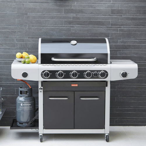 Gas-Gartengrill - Siesta 612 - BARBECOOK - auf Rollen / Metall / mit Stauraum