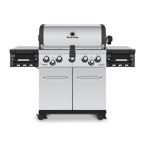 Gas-Gartengrill - REGAL™ S 590 PRO - Broil King - auf Rollen / Edelstahl / mit Stauraum