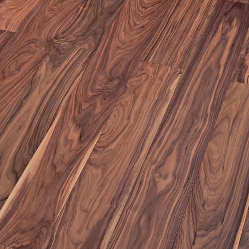 Mehrschichtparkett - BLACK - BASSANO PARQUET - amerikanischer Nussbaum / geölt / gebürstet