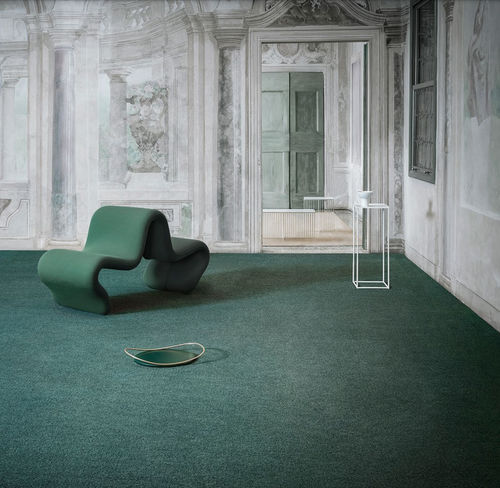 Büschel-Teppichboden - DIANA - BESANA MOQUETTE - Polyamid / einfarbig / grau
