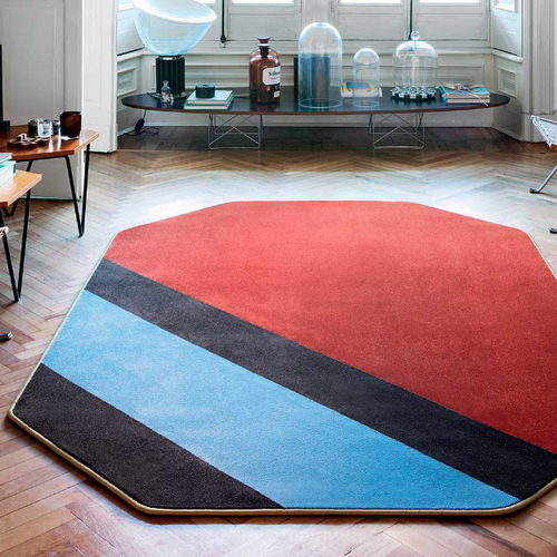 Moderner Teppich - DUCALE  - BESANA MOQUETTE - Streifenmuster / rechteckig / Büschel