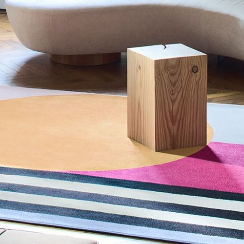Moderner Teppich - ECLIPSE   - BESANA MOQUETTE - Streifenmuster / geometrisches Muster / rechteckig