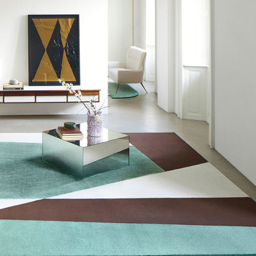 Moderner Teppich - HORIZON  - BESANA MOQUETTE - geometrisches Muster / rechteckig / Büschel