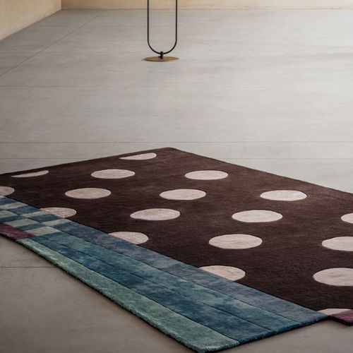 Moderner Teppich - THE MUSEUM  - BESANA MOQUETTE - geometrisches Muster / Wolle / Viskose