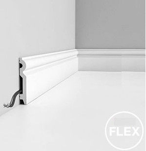 Polyurethan-Zierleiste - SX137 FLEX - BIANCHI LECCO SRL - für E-Kabel / elastisch