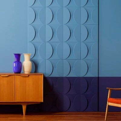 Dekorplatte für Wand - W107 CIRCLE - BIANCHI LECCO SRL - leicht / Polyurethan / 3D
