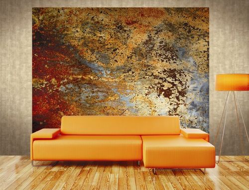 Moderne Tapete - CARL ROBINSON 4: CB42900M - BIANCHI LECCO SRL - Motiv / Metalloptik / orange