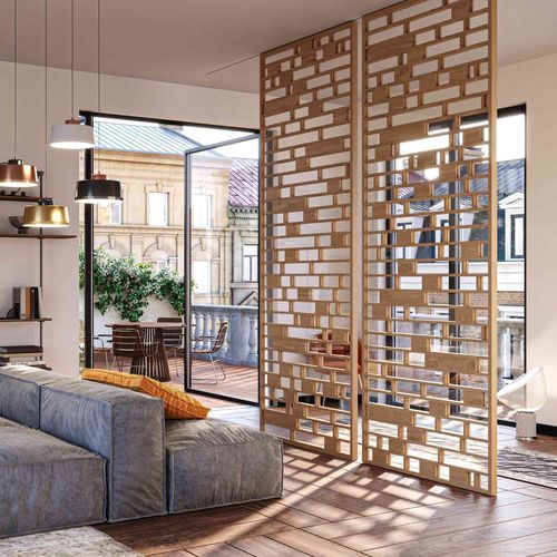 Holz-Raumteiler - DIVIDERS - CARMINATI SERRAMENTI. - Eiche / Nussbaum / Ebenholz