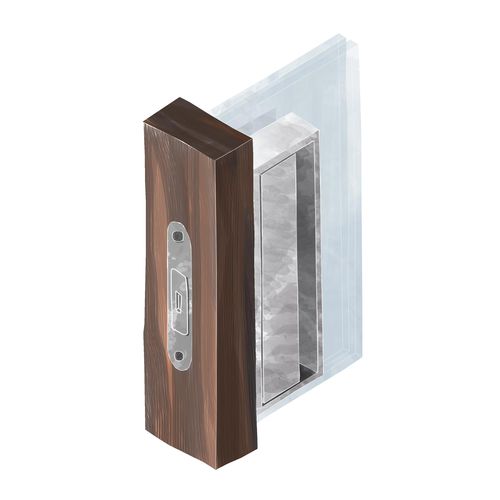 Griff für Schiebetür - CARMINATI SERRAMENTI. - Aluminium / Aluminium / Bronze