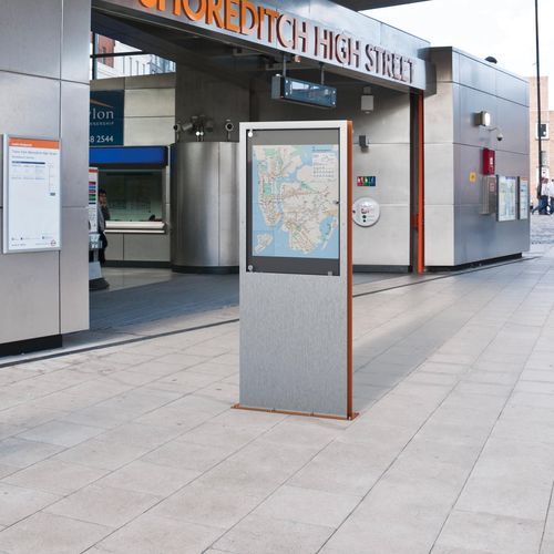 Werbeträger für Außenbereich - AFFIX - CITY DESIGN - Werbe / modular / doppelseitig