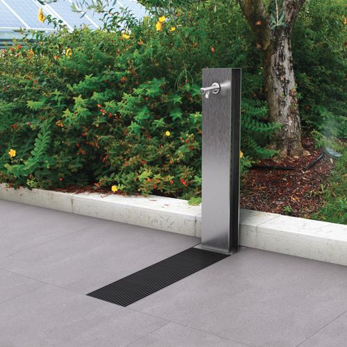 Trinkbrunnen für Außenbereich - FONTIS - CITY DESIGN - Edelstahl / galvanisiertem Stahl / Cortenstahl