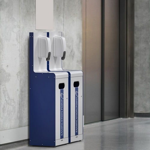 Hygienestation mit Desinfektionsgelhalter - SANIFICATION POINT - CITY DESIGN