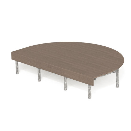 Moderne Bank für den öffentlichen Raum - SUNDECKS O - CITY DESIGN - WPC / galvanisiertem Stahl / ohne Rückenlehne