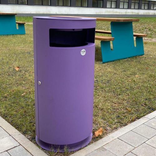 Park-Abfallbehälter - CIMA  - CITY DESIGN - selbsttragend / galvanisiertem Stahl / mit integriertem Aschenbecher