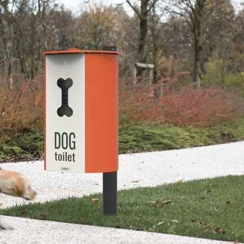 Hundeabfallbehälter - MIANE DOG  - CITY DESIGN - bodenstehend / thermolackierter Stahl / galvanisiertem Stahl