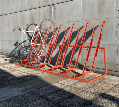 Bodenstehender Fahrradständer - VERTICAL - CITY DESIGN - gesichert / vertikal / für Außenbereich