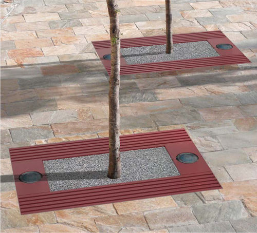 Rechteckiges Baumgitter - LA PAZ - CITY DESIGN - quadratisch / galvanisiertem Stahl / thermolackierter Stahl