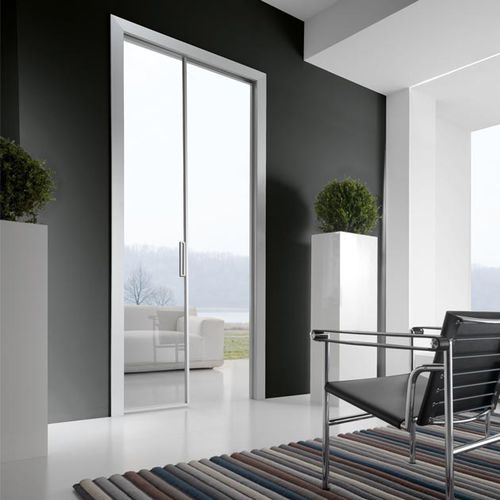 Schiebefenstertür - LINEAR : QUASAR L - COCIF SOCIETA' COOPERATIVA - anodisiertes Aluminium