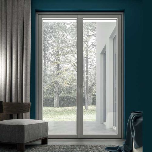 Einflügelige Fenstertür - SLIM - COCIF SOCIETA' COOPERATIVA - Tanne / mit Doppelverglasung / wärmeisoliert